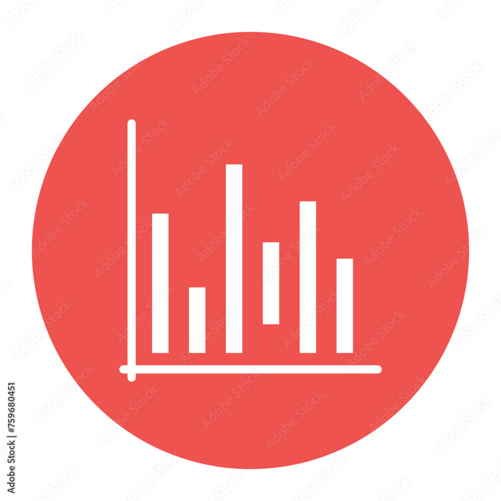 Waterfall Chart icon vector image. Can be used for Product Management. Waterfall Chart icon vector image. Can be used for Product Management.