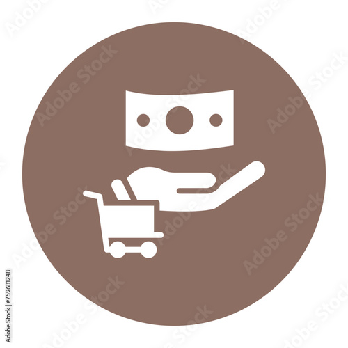 Cart Cash on Delivery icon vector image. Can be used for Ecommerce Store.