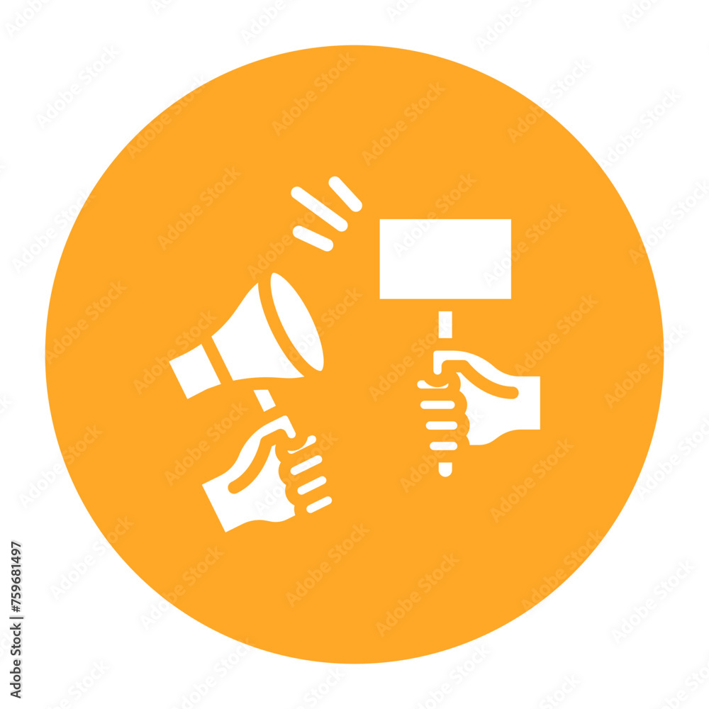 Against icon vector image. Can be used for Protesting and Civil Disobedience. Against icon vector image. Can be used for Protesting and Civil Disobedience.