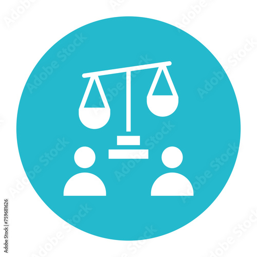 Inequality icon vector image. Can be used for Protesting and Civil Disobedience.