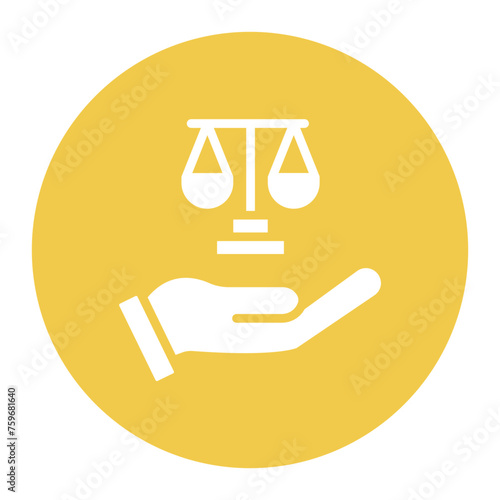 Law icon vector image. Can be used for Protesting and Civil Disobedience.