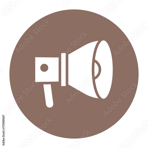 Megaphone icon vector image. Can be used for Protesting and Civil Disobedience.