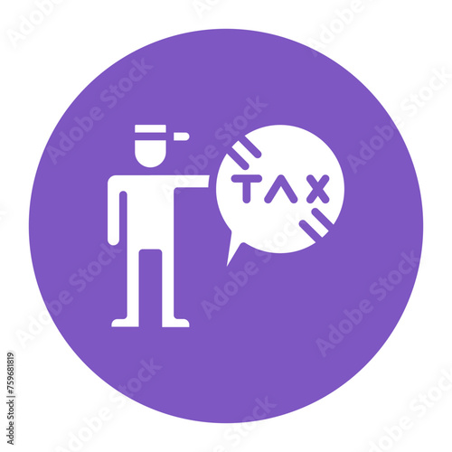 Tax Resistance icon vector image. Can be used for Protesting and Civil Disobedience.
