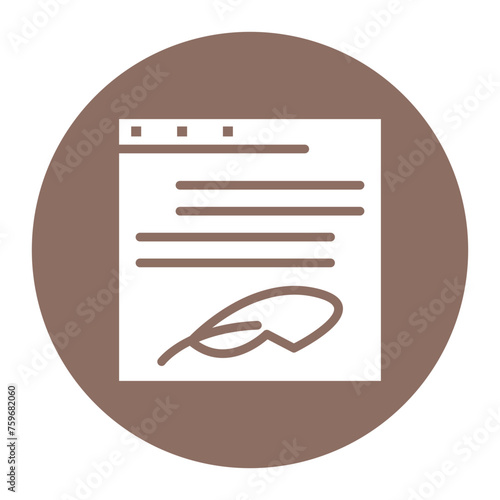 Prose icon vector image. Can be used for Literature.