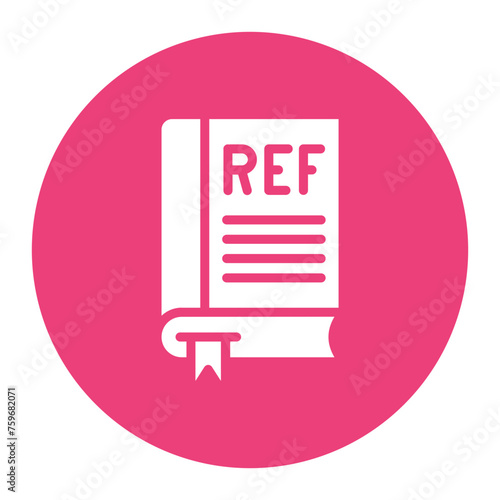 Reference icon vector image. Can be used for Literature.