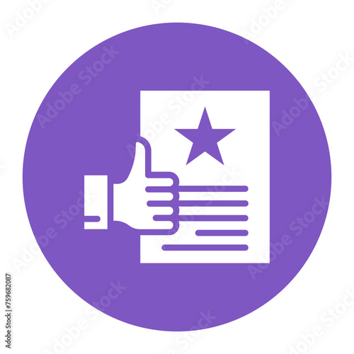 Recommendation icon vector image. Can be used for Literature.