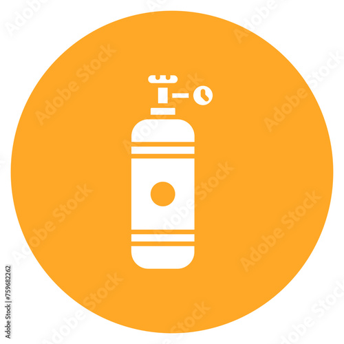 Diving Cylinder icon vector image. Can be used for Vacation and Tourism.