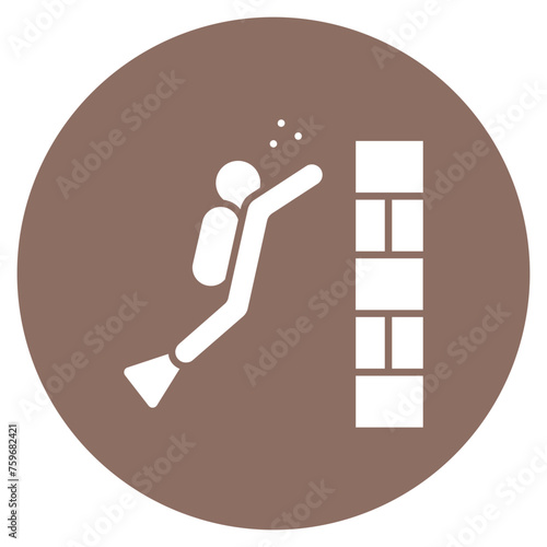 Wall Diving icon vector image. Can be used for Vacation and Tourism.