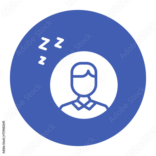 Lazy icon vector image. Can be used for Lifestyles.