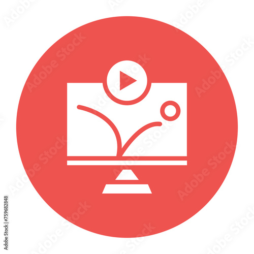 Animate icon vector image. Can be used for Filmmaking.