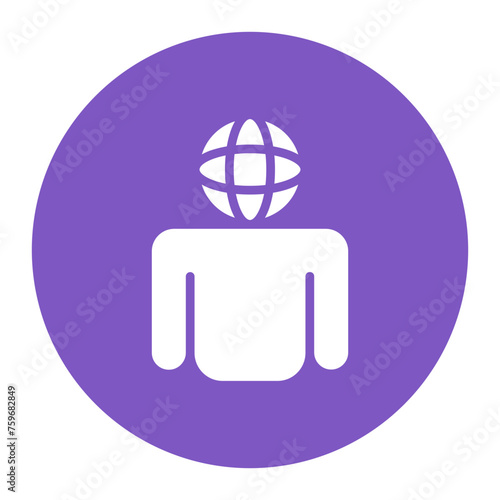 Worldview icon vector image. Can be used for Lifestyles.