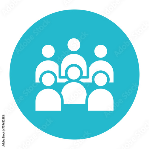 Audience icon vector image. Can be used for Filmmaking.