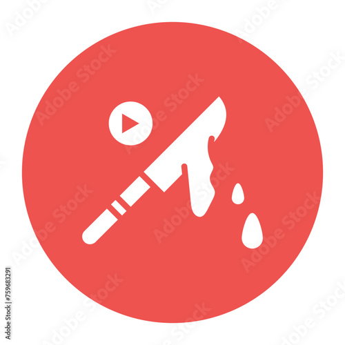 Thriller icon vector image. Can be used for Filmmaking.