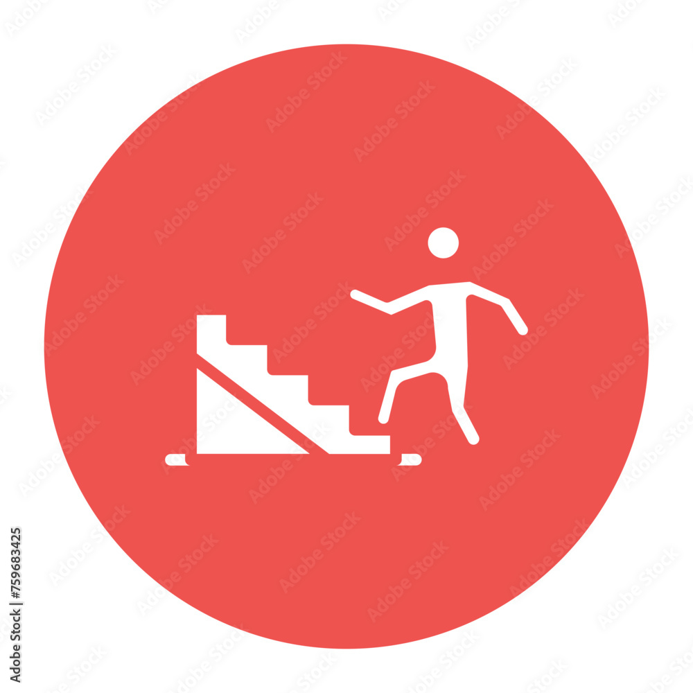 Climbing Steps icon vector image. Can be used for Achievements. Climbing Steps icon vector image. Can be used for Achievements.