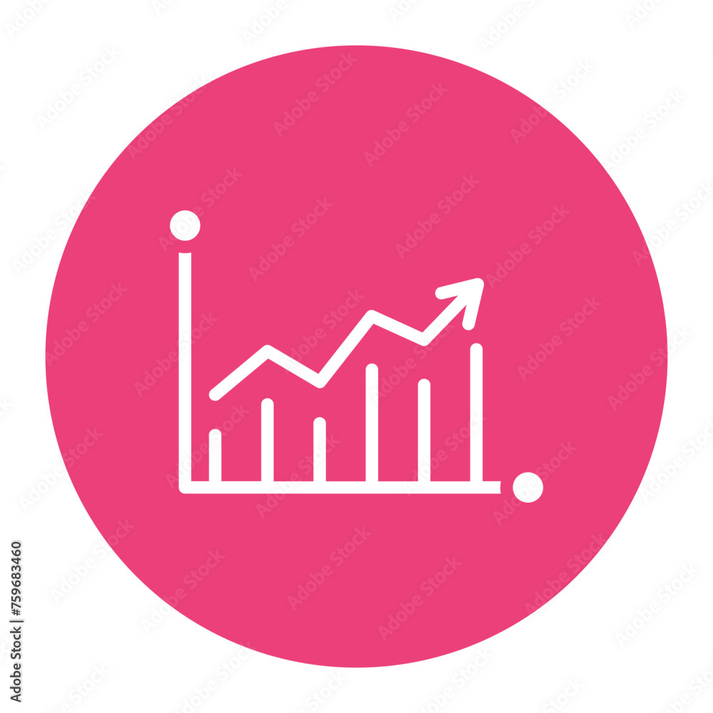Growth Graph icon vector image. Can be used for Achievements. Growth Graph icon vector image. Can be used for Achievements.