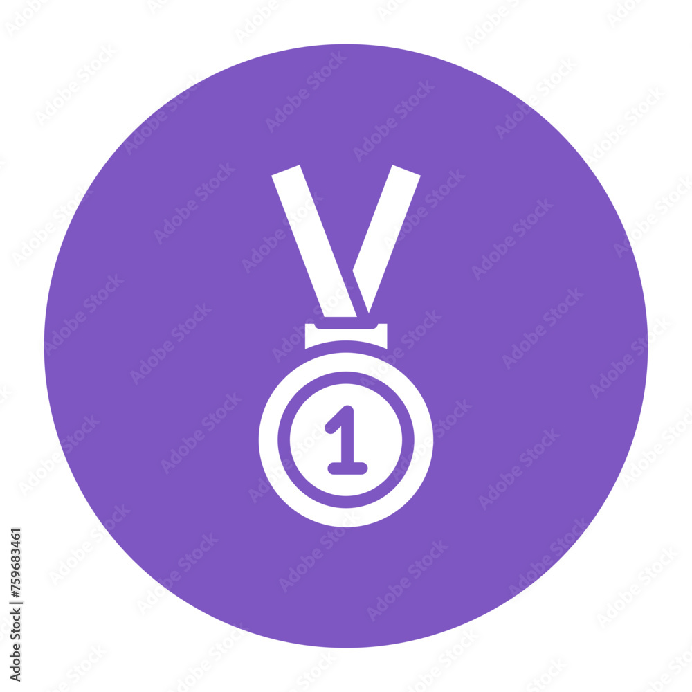 Gold Medal icon vector image. Can be used for Achievements. Gold Medal icon vector image. Can be used for Achievements.