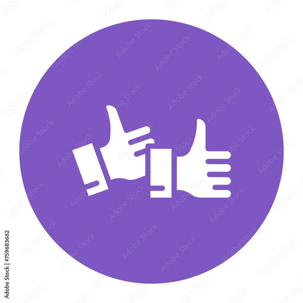 Thumbs Up icon vector image. Can be used for Achievements. Thumbs Up icon vector image. Can be used for Achievements.
