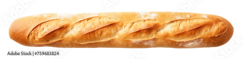 Baguette bread - French bread, Transparent background,  Generative AI