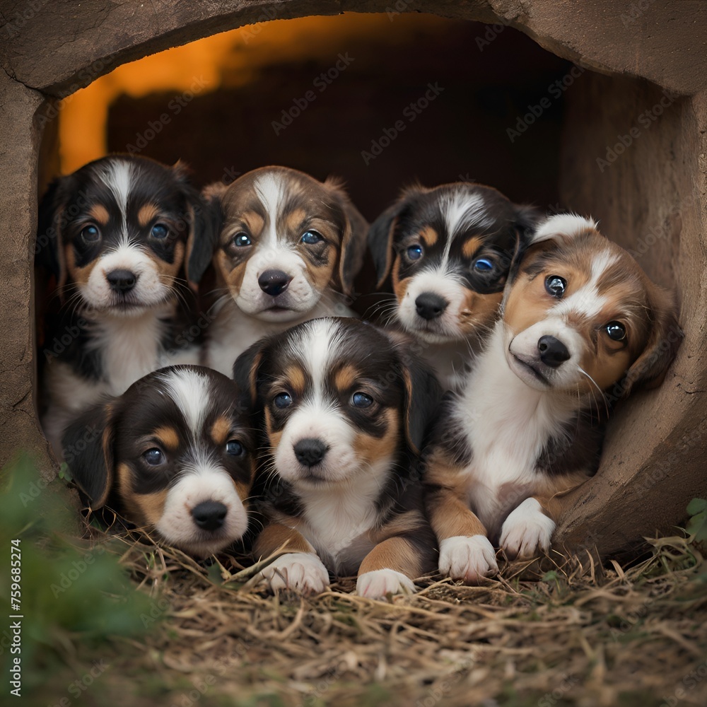 abandoned puppies seek comfort, optimism, camaraderie while awaiting adoption