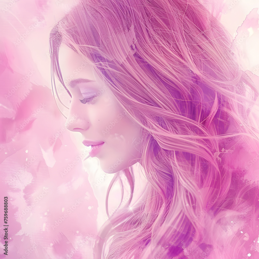 Picture of a Beautiful Woman with Long Pink Hair in Pink Tones Close Up of Face Generative AI
Picture of a Beautiful Woman with Long Pink Hair in Pink Tones Close Up of Face Generative AI