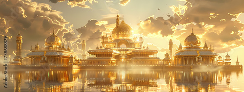 Architectural Wonders: Edifices of Golden Aspirations photo