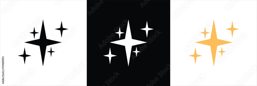 Sparkles icon set in flat style. stars, bursts, twinkling stars simple black style symbol sign for apps and website. Twinkling icon symbol. vector illustration. Sparkles icon set in flat style. stars, bursts, twinkling stars simple black style symbol sign for apps and website. Twinkling icon symbol. vector illustration.