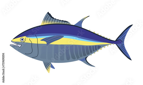 Yellowfin tuna fish.