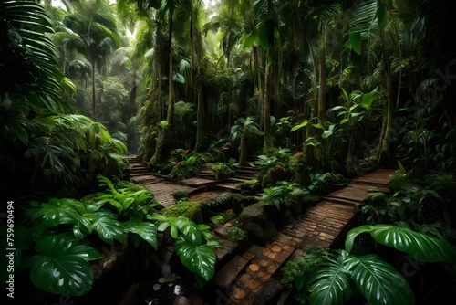 tropical forest in the jungle