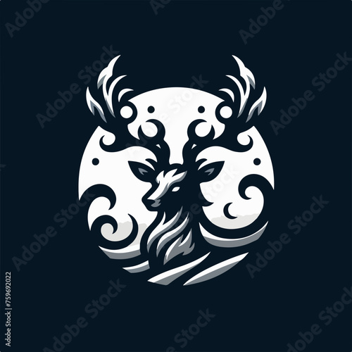 Deer Head. Vector