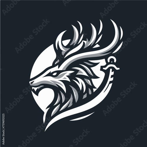 Deer Head. Vector