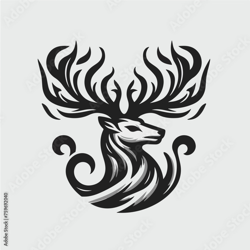 Deer Head. Vector