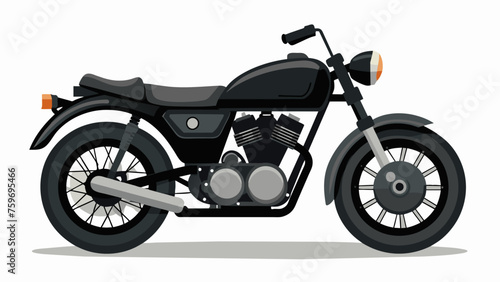 motorcycle silhouette vector art 