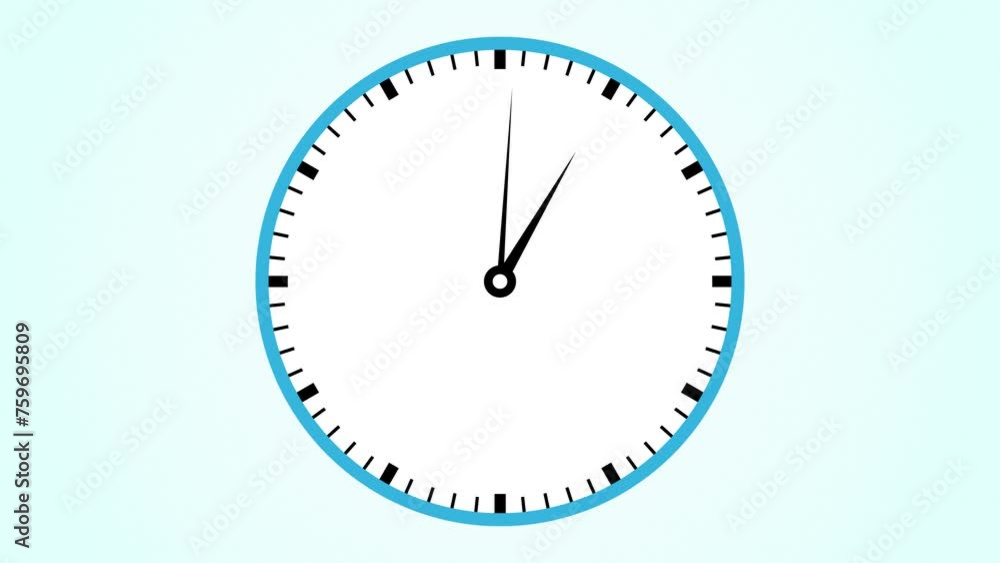 High-Speed 24-Hour Clock Animation with Moving Arrows Ultra HD 4K High-Speed 24-Hour Clock Animation with Moving Arrows Ultra HD 4K