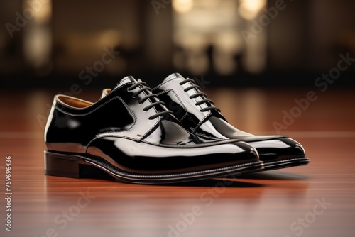 patent leather gentleman's shoes Generative AI © València