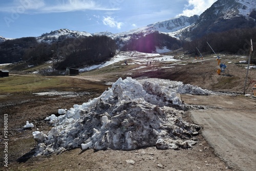 Obraz na płótnie Campitello Matese - Scorcio della pista Lavarelle w salonie