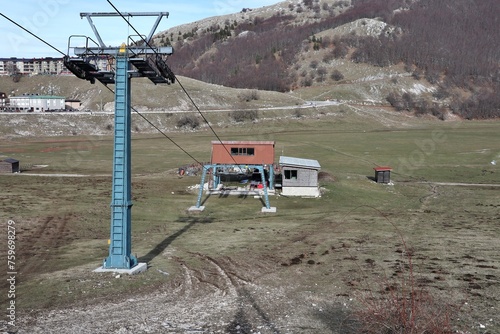 Obraz na płótnie Campitello Matese - Scorcio della Seggiovia Anfiteatro w salonie