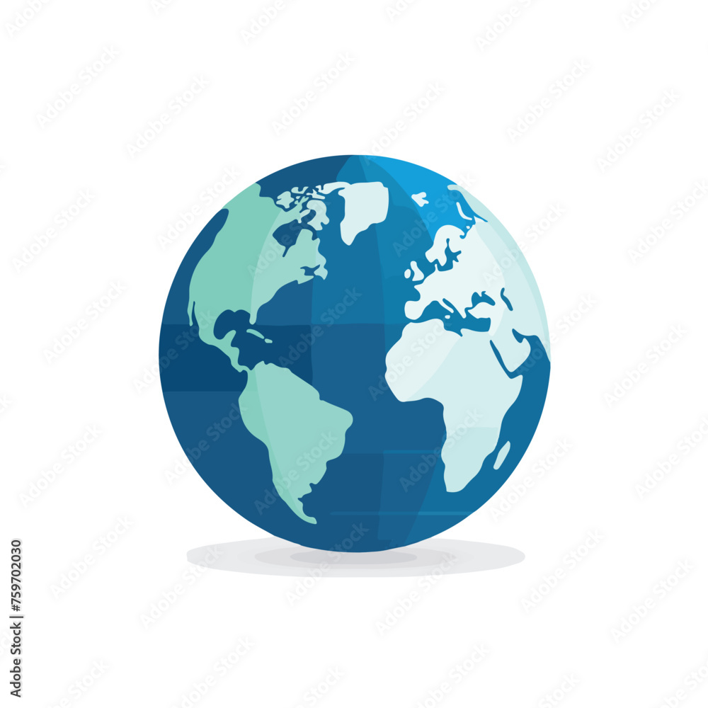 Earth globe simple vector icon. globe flat design s