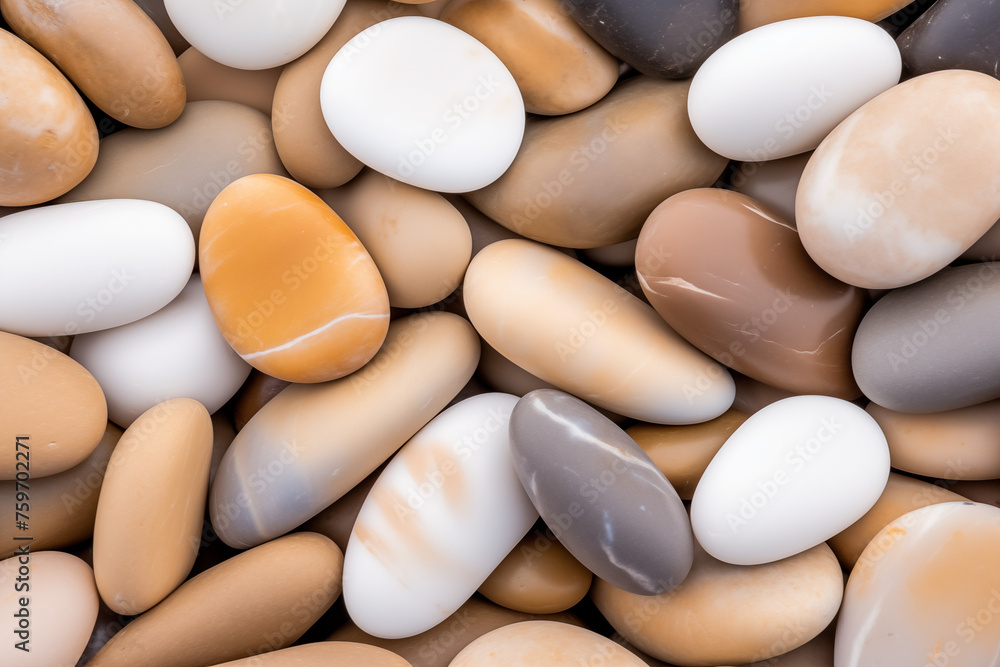 Background texture of smooth rocks, stones Background texture of smooth rocks, stones