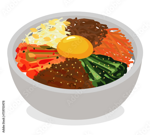 韓国料理_丼物_ビビンバ丼
