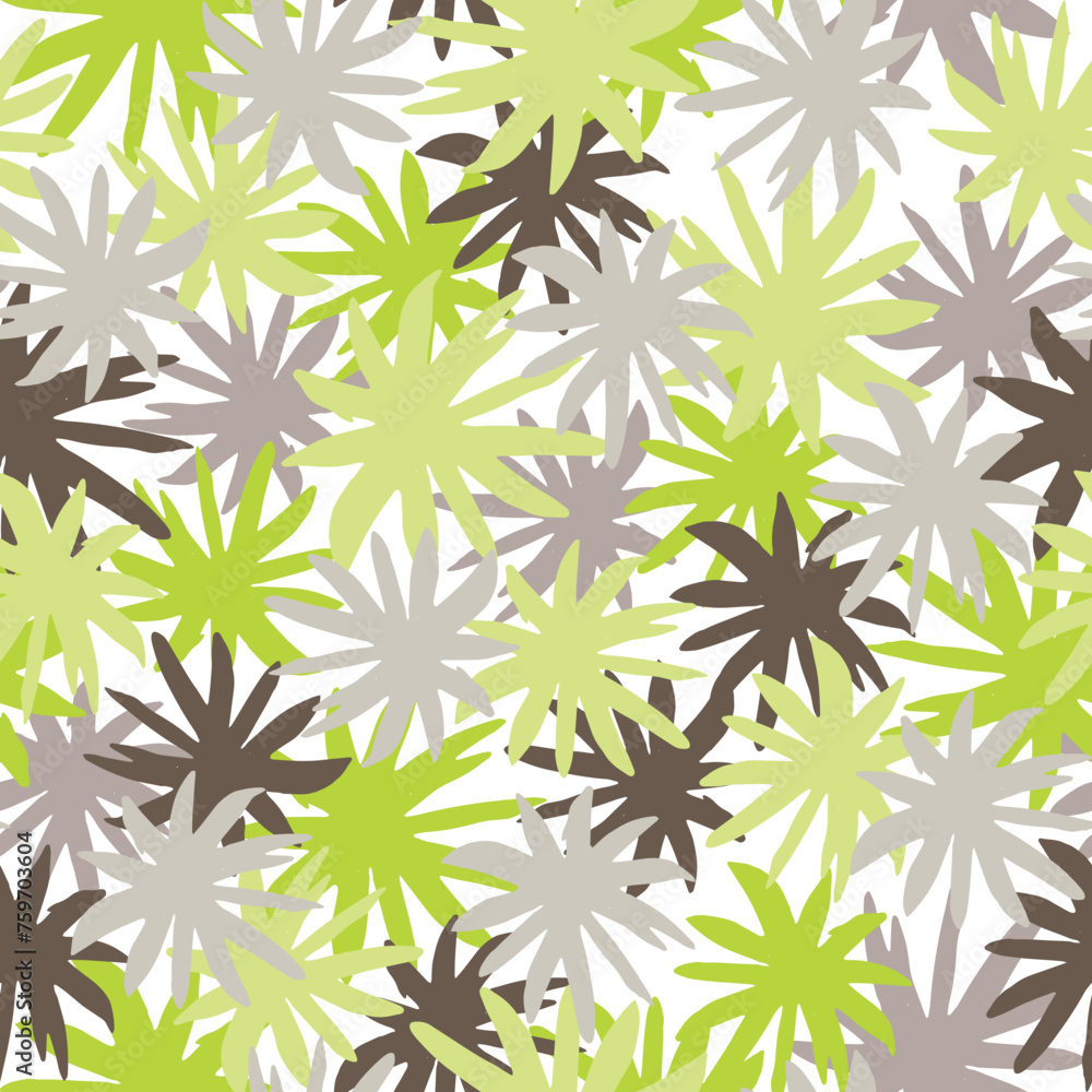 Fototapeta premium Collage contemporary seamless pattern.