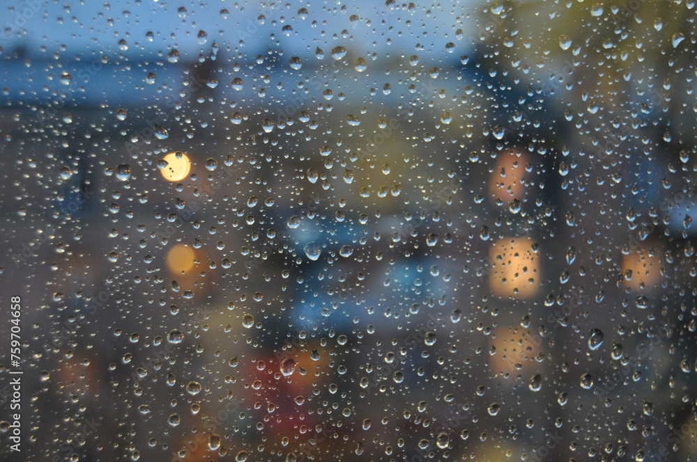 Obraz premium raindrops on window