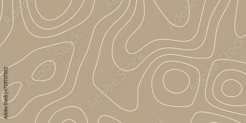 Topographic pattern texture on paper. Old topographic Map. Geographic mountain topography vector illustration.