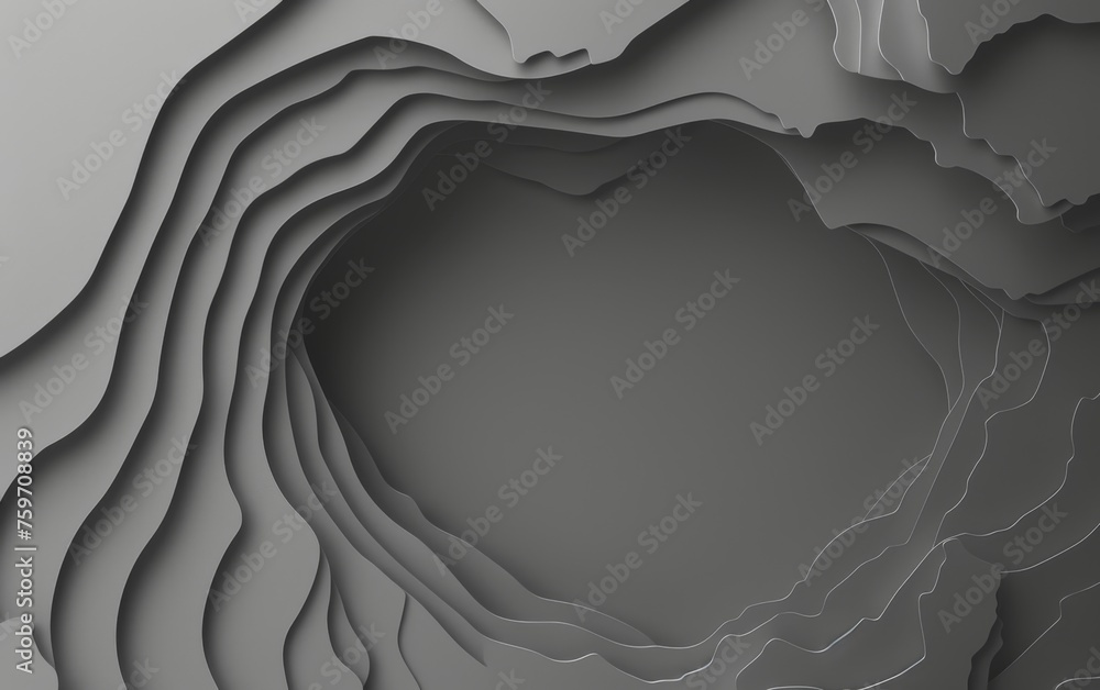 Gray background with lines, abstract, A simple gray background with layered lines from inside to outside Gray background with lines, abstract, A simple gray background with layered lines from inside to outside