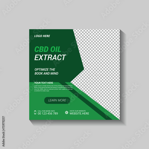 CBD OIL SOCIL MEDIA POST TAMPLATE