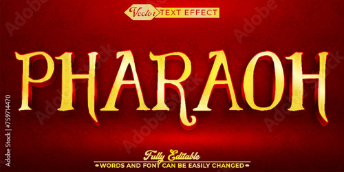 Golden Pharaoh Editable Text Effect Template