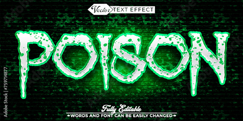 Green Poison Editable Text Effect Template