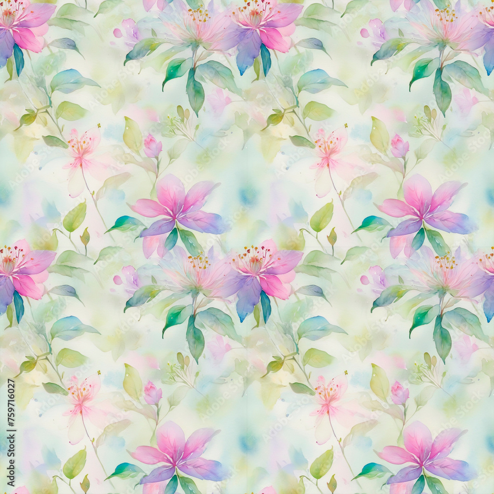 Fototapeta premium seamless floral background