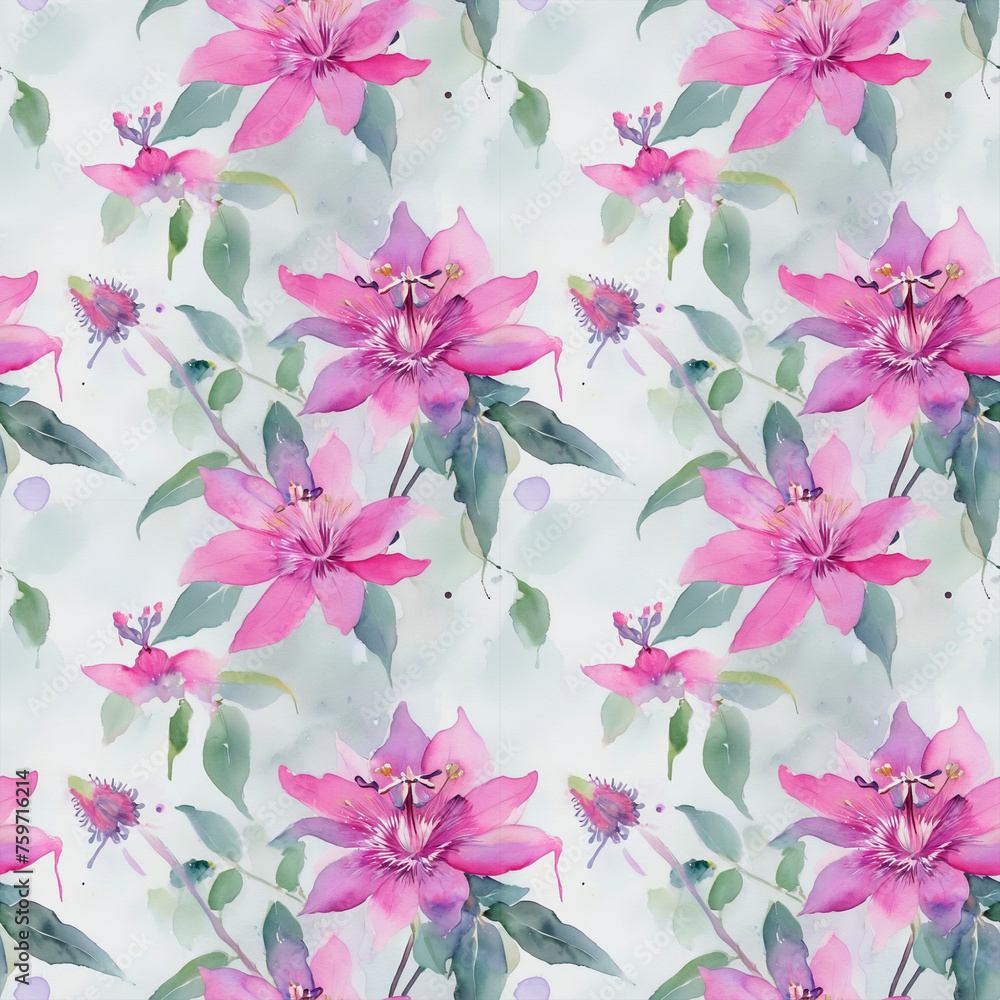 Obraz premium seamless floral background