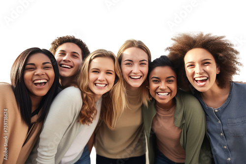Happy Friends Together Smiling in Joy © venusvi