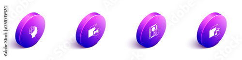 Set Isometric NFT Digital crypto art, and icon. Vector